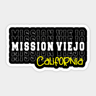 Mission Viejo city California Mission Viejo CA Sticker